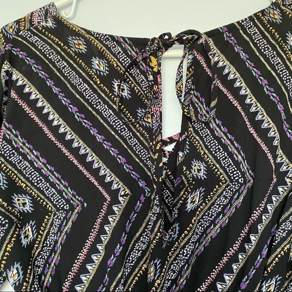 ANGIE Retro boho Style romper black S bell sleeve - Picture 8 of 9